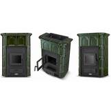 PERUGGIA OLIVE Kachel met Watermantel - 14 kW - Groen