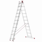 Universele aluminium ladder HIGHER Professional 3x11 150 kg - 7,69 m