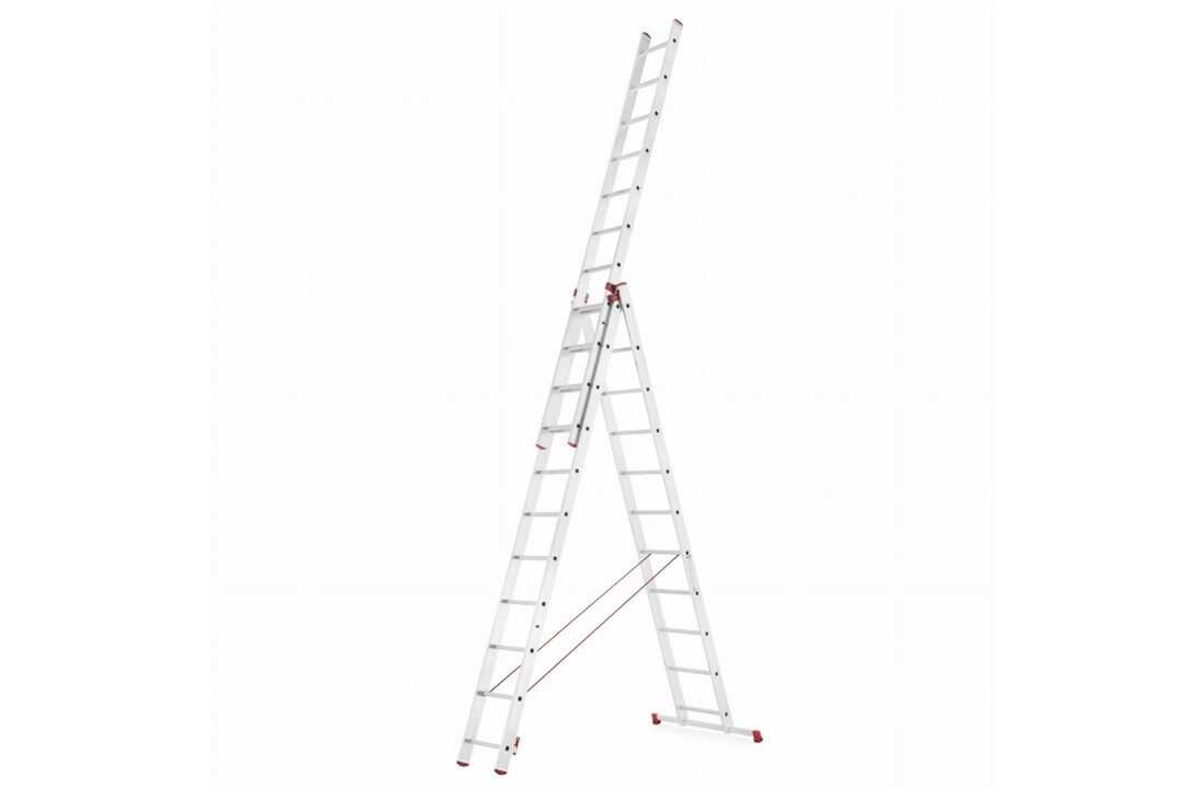 Universele aluminium ladder HIGHER Professional 3x11 150 kg - 7,69 m