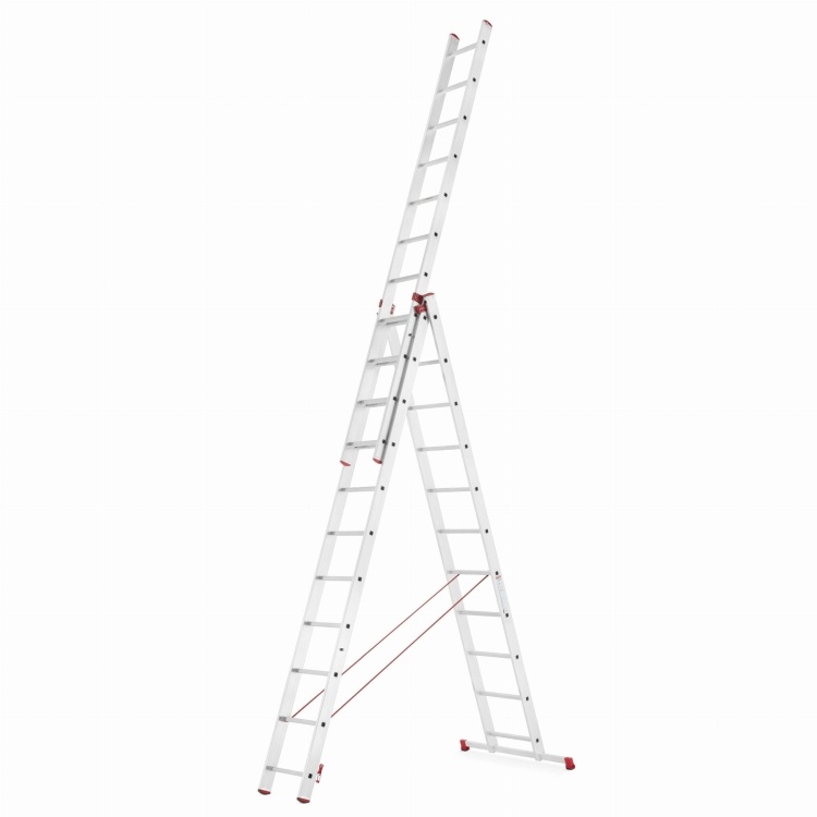 Universele aluminium ladder HIGHER Professional 3x11 150 kg - 7,69 m