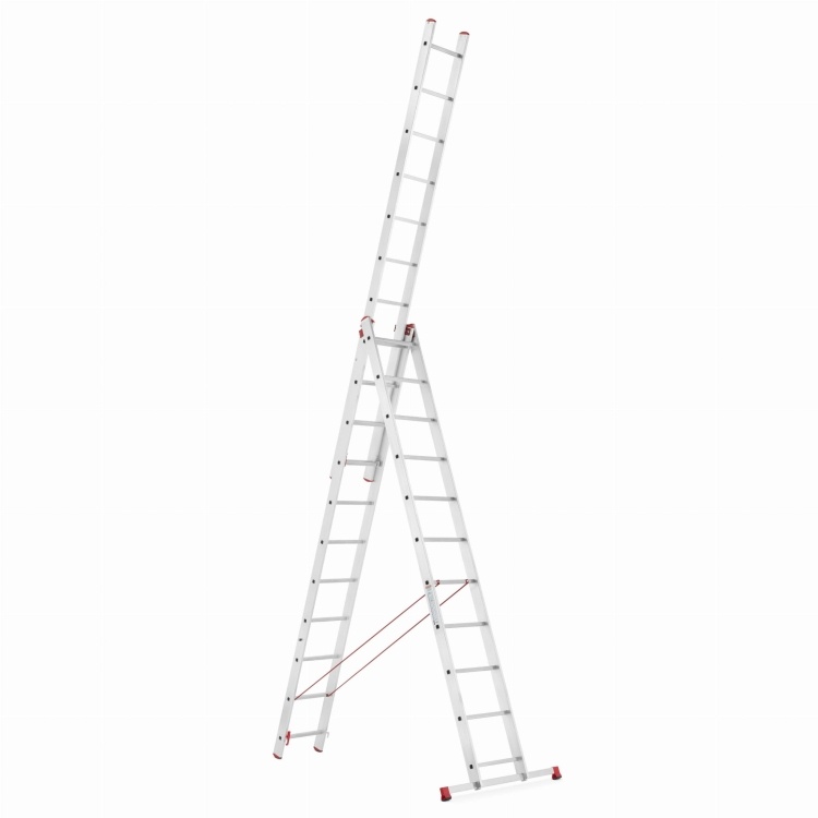 Universele aluminium ladder HIGHER Professional 3x11 150 kg - 7,69 m