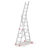 Faraone AK 250.3 Aluminium Ladder 3x8 - 6,19 m