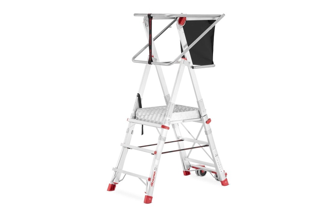 Faraone PLS3 magazijn platformladder met wielen - 3 treden