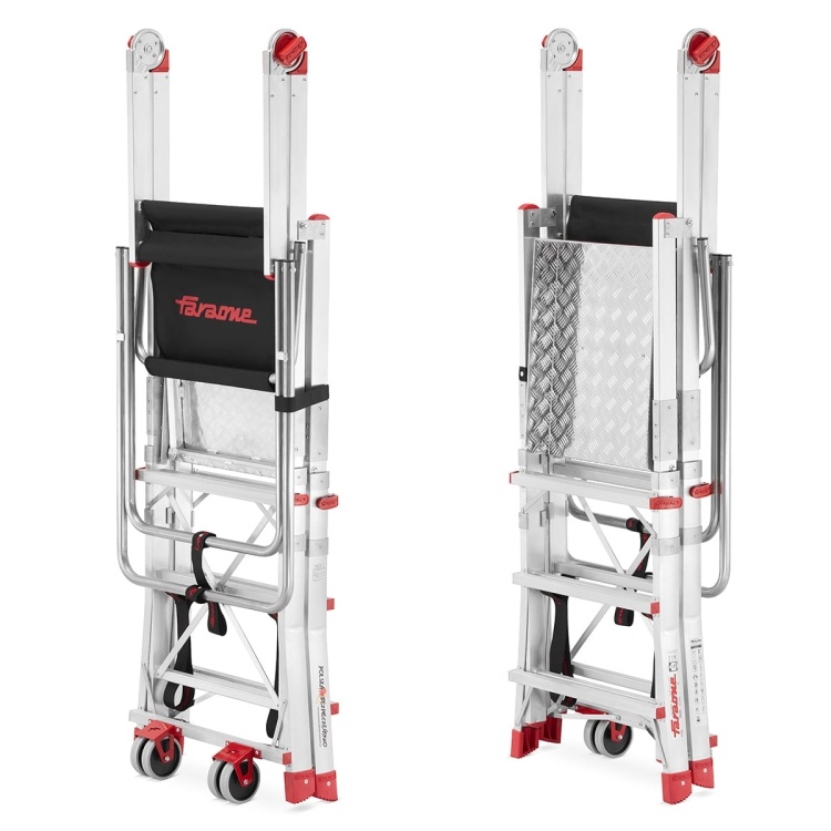 Faraone PLS3 magazijn platformladder met wielen - 3 treden