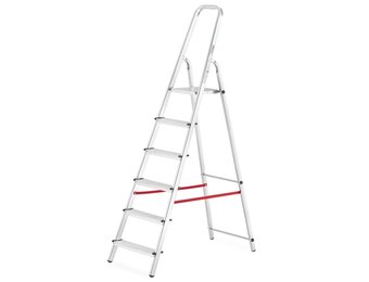 HIGHER Domo 6-treden aluminium huishoudtrap - 3,20m