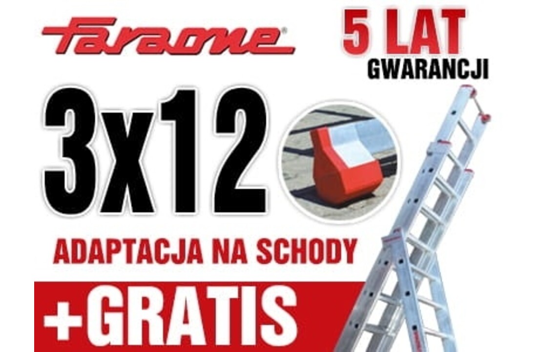 Faraone Aluminium Ladder 3x12 - 9,40m