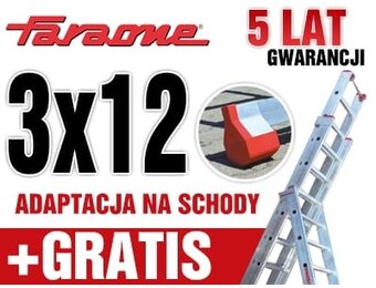Faraone Aluminium Ladder 3x12 - 9,40m