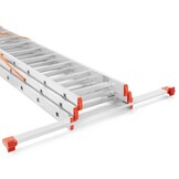 HIGHER 3x11 Profi Multifunctionele Aluminium Ladder - 8,13m