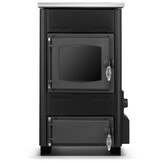 Houtkachel Temy ES 10 kW Zwart - 2-in-1 CV en Houtkachel