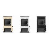 CV houtkachel met kookplaat - 10 kW - TEMY ES 10 - zwart