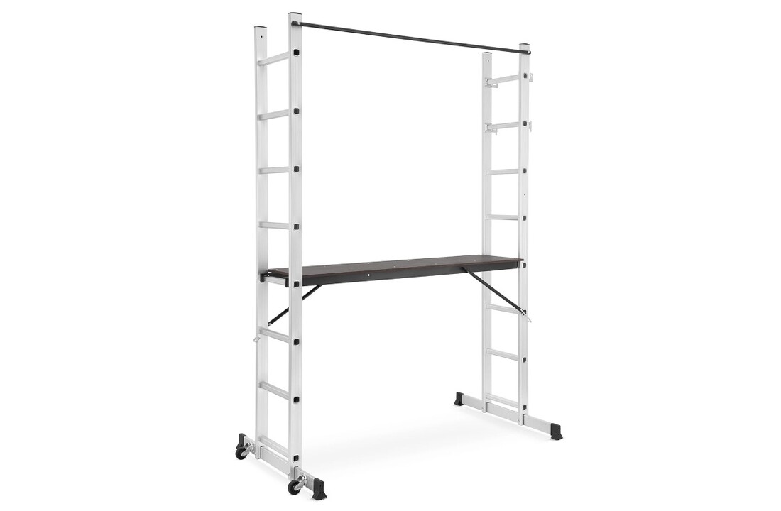 HIGHER 2x8 aluminium trapsteiger 3-in-1 werkplatform