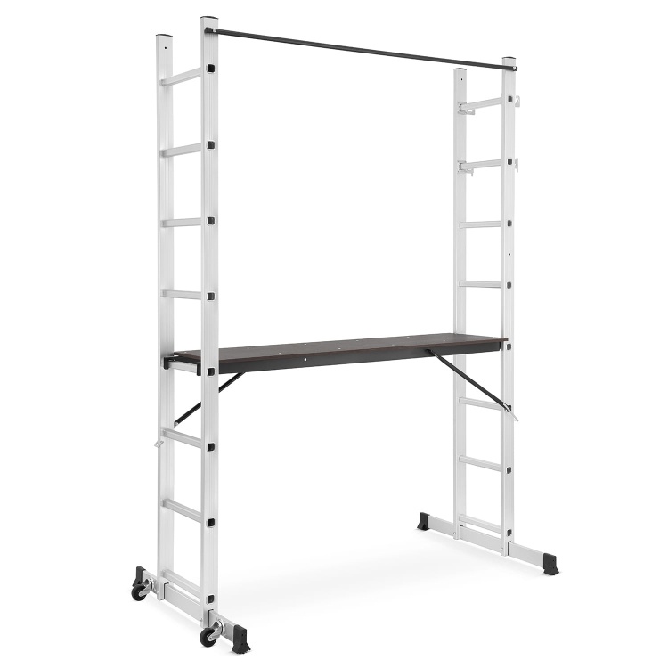 HIGHER 2x8 aluminium trapsteiger 3-in-1 werkplatform