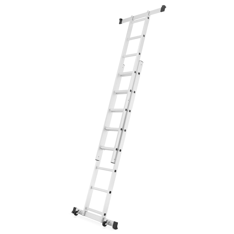 HIGHER 2x8 aluminium trapsteiger 3-in-1 werkplatform