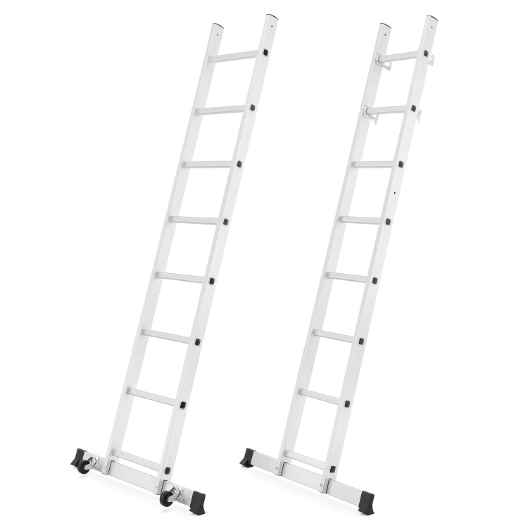 HIGHER 2x8 aluminium trapsteiger 3-in-1 werkplatform