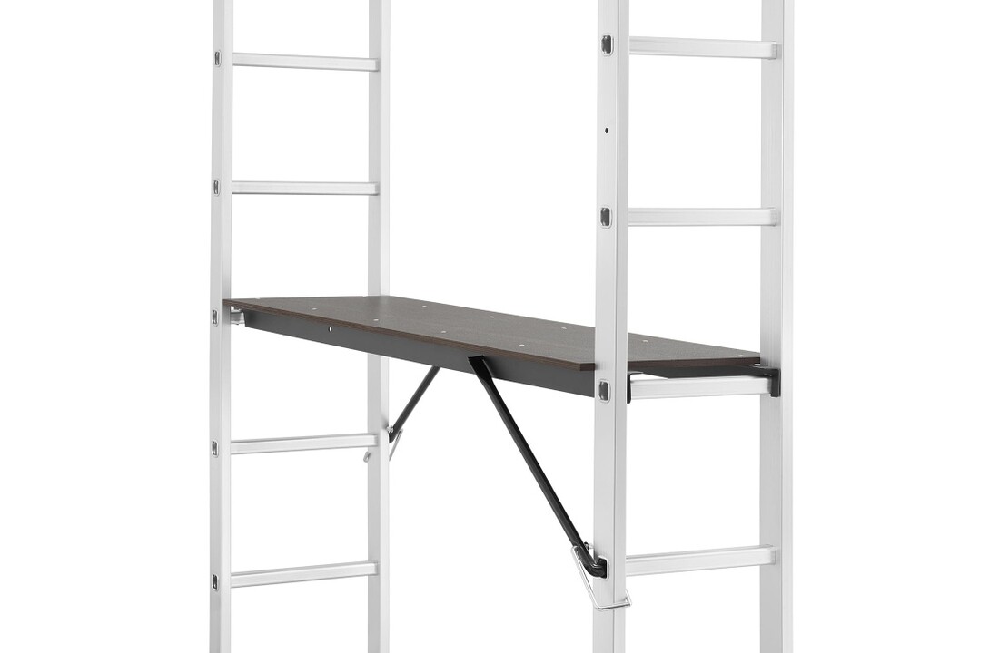 HIGHER 2x8 aluminium trapsteiger 3-in-1 werkplatform