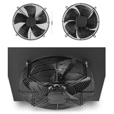 Luchtblazer Kachel PN5 50 kW HIGHER met ventilator