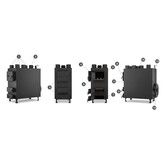 Werkplaatskachel op hout - 50 kW - met ventilator