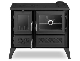 Stella 801 zwarte gietijzeren houtkachel 9 kW