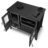 Stella 801 zwarte gietijzeren houtkachel 9 kW