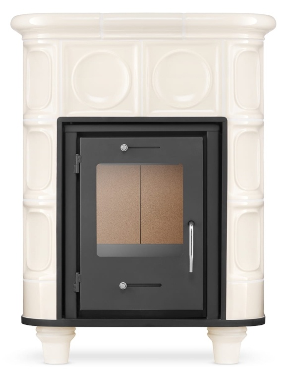 Tegelkachel - houtkachel - 8kW - KRIS MORIS - beige