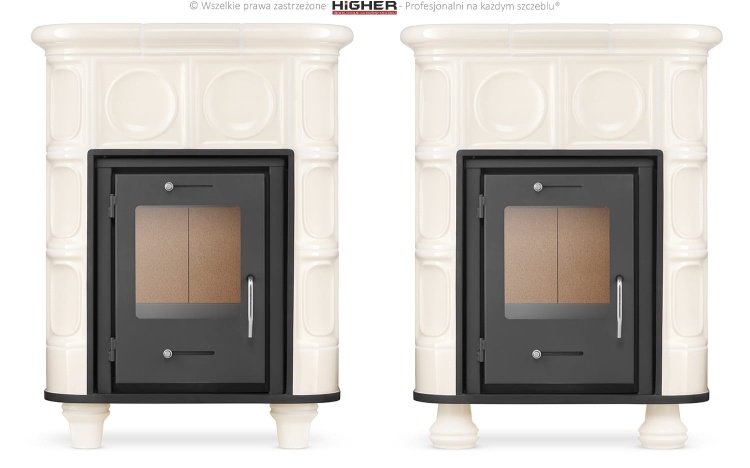 Tegelkachel - houtkachel - 8kW - KRIS MORIS - beige