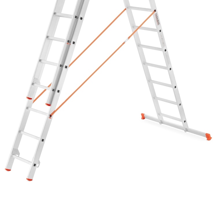 HIGHER 3x13 Professionele Multifunctionele Aluminium Ladder 73PRO