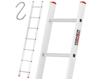 HIGHER 71PRO Aluminium Aanleuningladder 1x7 1,93m