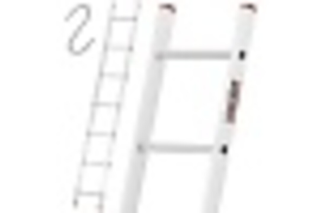HIGHER 71PRO Aluminium Aanleuningladder 1x7 1,93m
