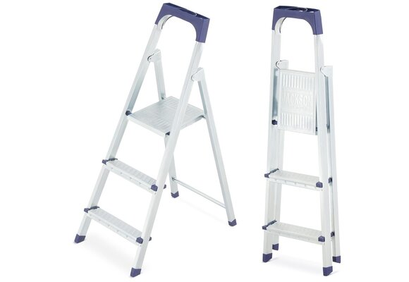 Huishoudtrap - 3 treden - 2,62 m werkhoogte - tot 125 kg