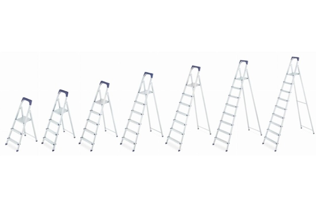 HIGHER S11 Huishoudladder met 3 treden - stabiel en compact