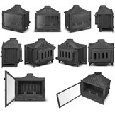 Inbouwhaard - houtkachel - watermantel - 16,2kW - FERGUSS