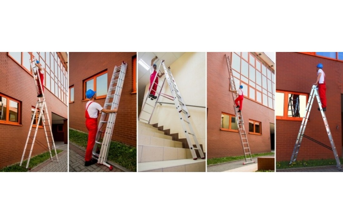 HIGHER Aluminium Multifunctionele Ladder 3x9 - 7.10m - 150kg