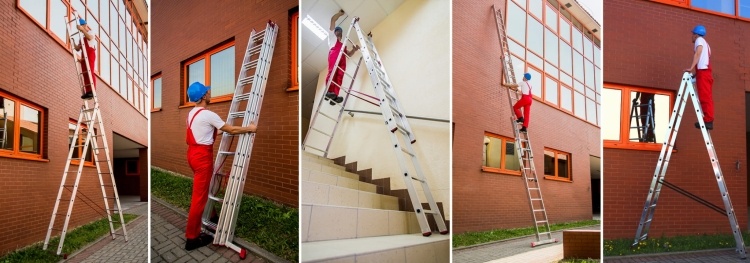 HIGHER Aluminium Multifunctionele Ladder 3x9 - 7.10m - 150kg