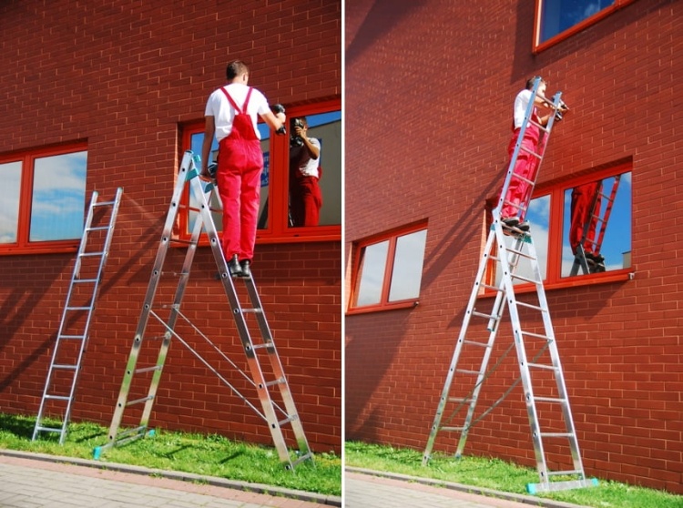 HIGHER Aluminium Multifunctionele Ladder 3x9 - 7.10m - 150kg