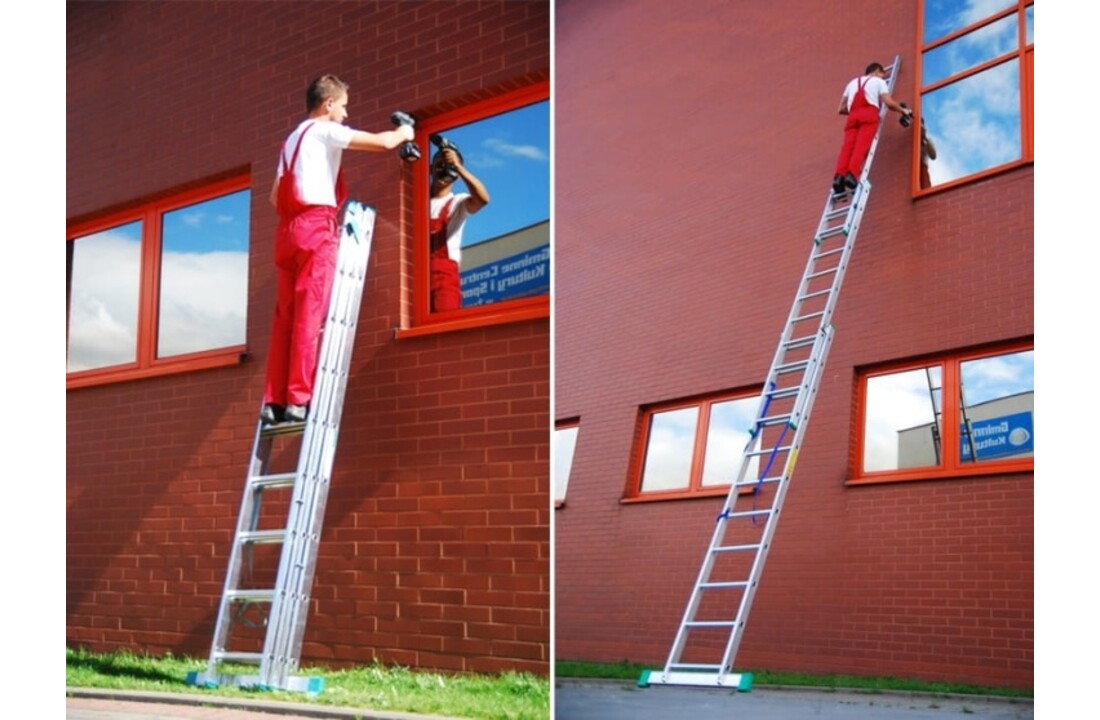 HIGHER Aluminium Multifunctionele Ladder 3x9 - 7.10m - 150kg