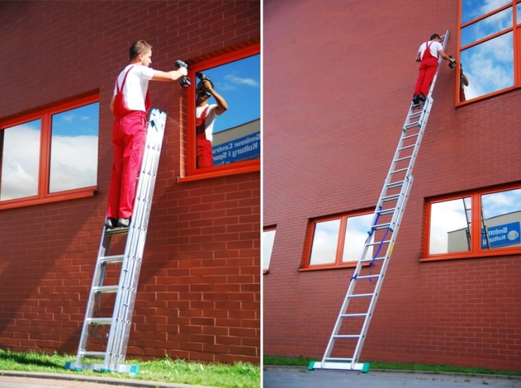 HIGHER Aluminium Multifunctionele Ladder 3x9 - 7.10m - 150kg