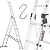 HIGHER Aluminium Multifunctionele Ladder 3x9 - 7.10m - 150kg