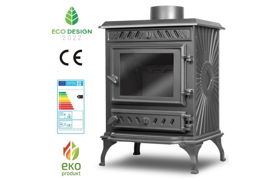 KAWMET P3 ECO Gietijzeren kachel 7,4 kW vrijstaand