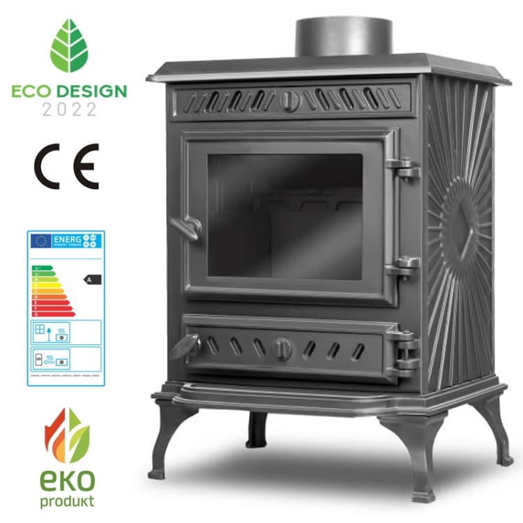 Houtkachel - gietijzer - 7,4 kW - KAWMET