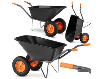 Kruiwagen HIGHER 150L PVC Dubbelwielig 390kg Geproduceerd in Polen