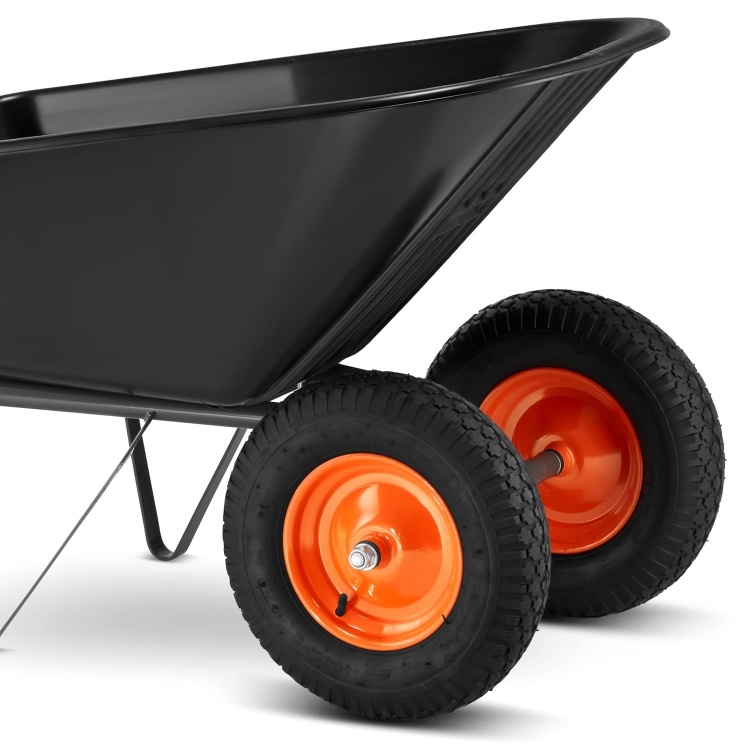 Kruiwagen HIGHER 150L PVC Dubbelwielig 390kg Geproduceerd in Polen