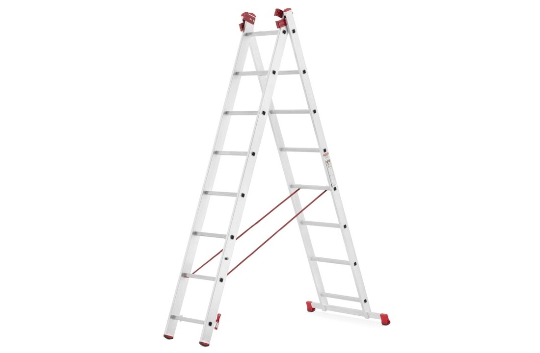 ALOSS Universele Aluminium Ladder 3x8 - 6.45 m