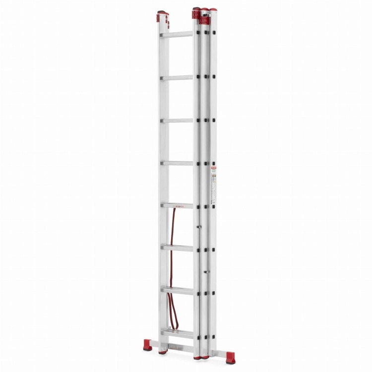 ALOSS Universele Aluminium Ladder 3x8 - 6.45 m