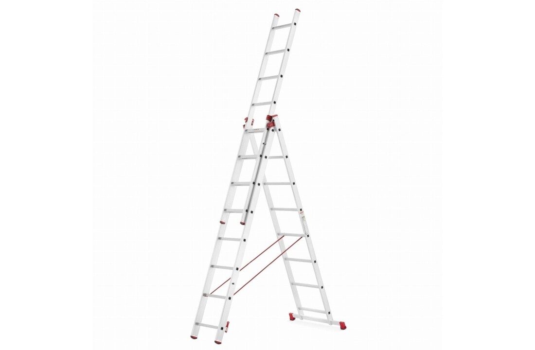 ALOSS Universele Aluminium Ladder 3x8 - 6.45 m