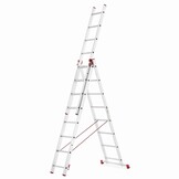ALOSS Universele Aluminium Ladder 3x8 - 6.45 m