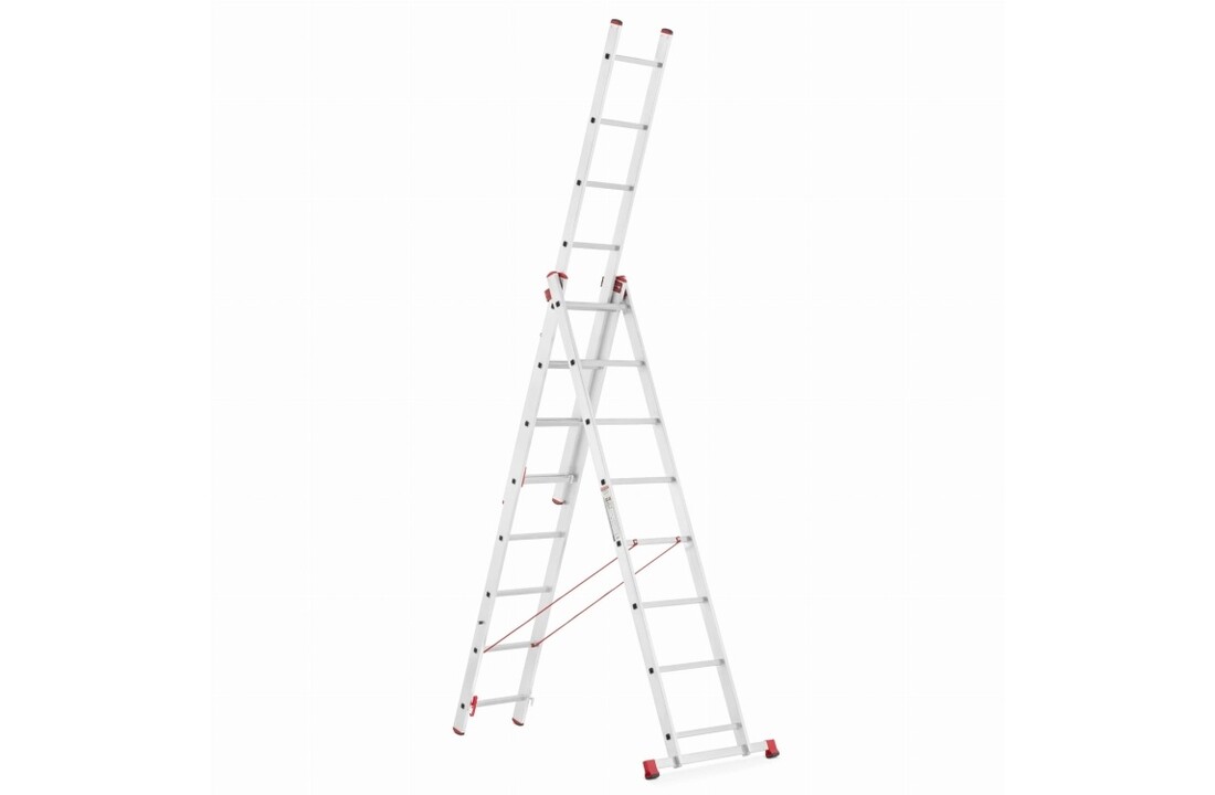 ALOSS Universele Aluminium Ladder 3x8 - 6.45 m