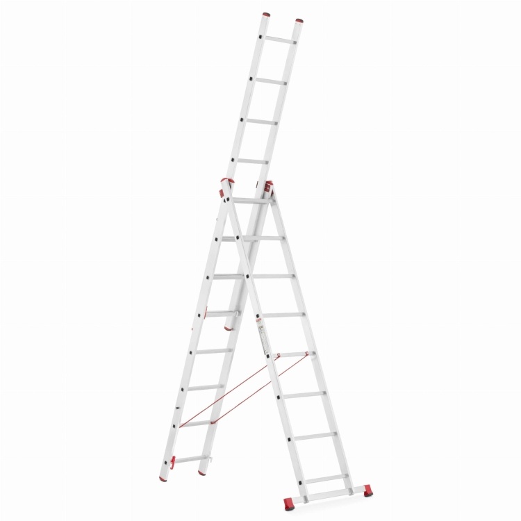 ALOSS Universele Aluminium Ladder 3x8 - 6.45 m