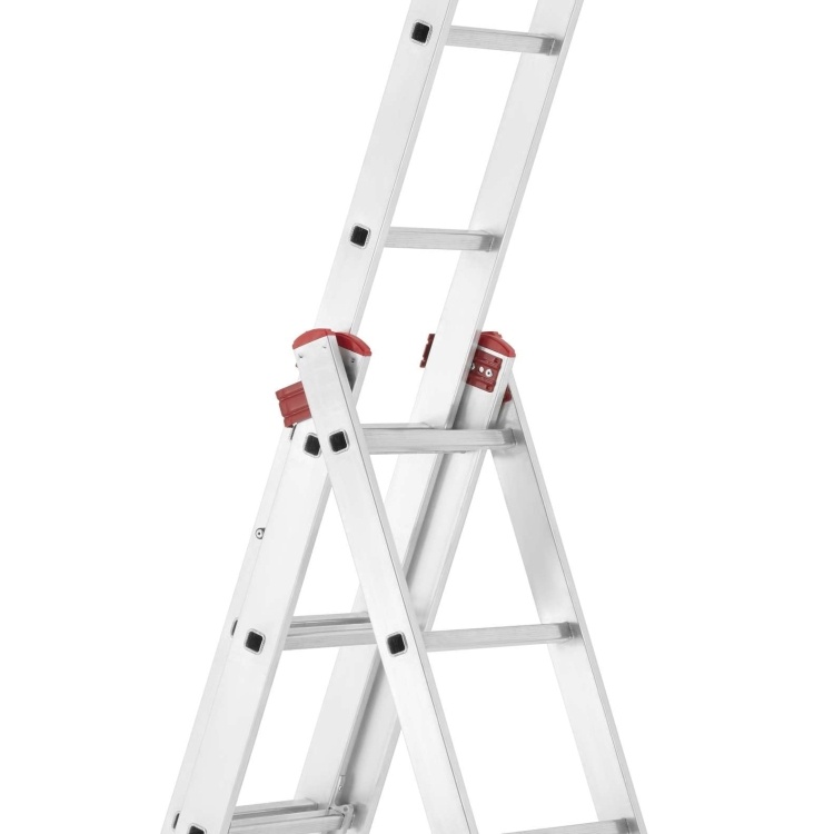 Multifunctionele ladder 3x8 - werkhoogte 5,63 m - aluminium