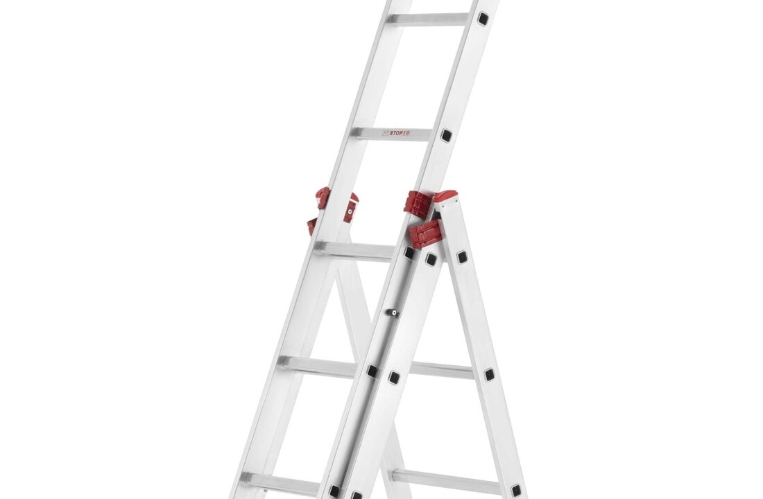ALOSS Universele Aluminium Ladder 3x8 - 6.45 m