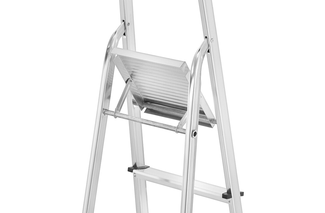 Huishoudladder 4 treden - aluminium - 2.75 m werkhoogte